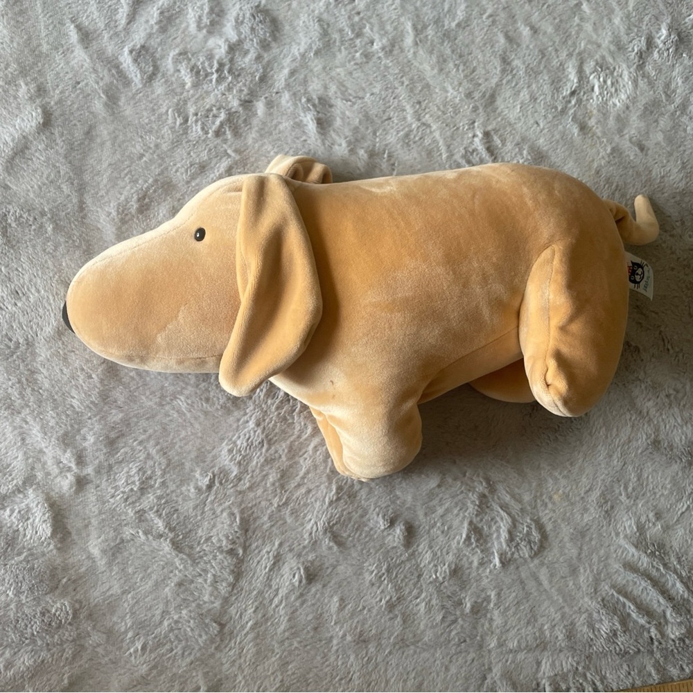 Jellycat  medium mellow mallowDog Pillow Toy - Soft Tan Dachshund Stuffed Animal